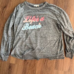 Life’s A Beach C&C California Gray Graphic Long Sleeve Shirt